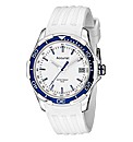 Accurist Gents White Strap Watch