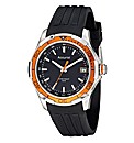 Accurist Gents Black Strap Watch
