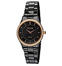 Accurist Ceramic Ladies Black Watch