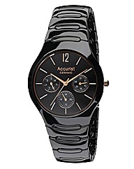 Accurist Ceramic Gents Black Watch
