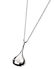 Ladies Sterling Silver Teardrop Pendant