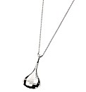 Ladies Sterling Silver Teardrop Pendant
