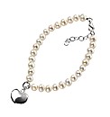 Ladies Pearl & Sterling Silver Bracelet