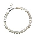 Ladies Pearl & Sterling Silver Bracelet