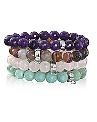 Chrysalis Gemstone Bead Stretch Bracelet
