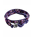 345 Wrap Crystal Purple Bracelet