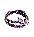 345 Wrap Purple Crystal Bracelet