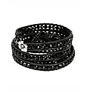 345 Wrap Black Crystal Bracelet