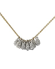 French Connection Cluster Long Necklace