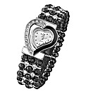 Ladies Heart-Shaped Bead Watch