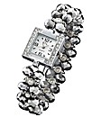 Ladies Square Case Bead Watch