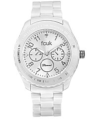 FCUK Ladies Diamond Accent Plastic Watch