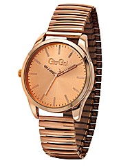 Gio-Goi Ladies Large Round Dial Stretch