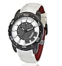 Religion Gents White Strap Watch