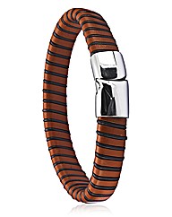 Gents Chunky Leather Bracelet