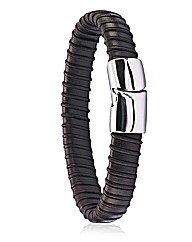 Gents Chunky Leather Bracelet