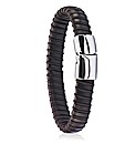 Gents Chunky Leather Bracelet