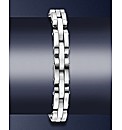 Gents Stainless Steel Ceramic Bracelet