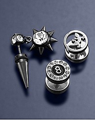 Set of 3 Gents Barbell Studs