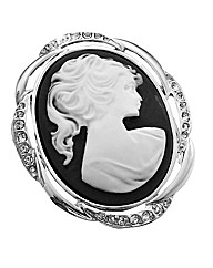 Cameo-Style Brooch