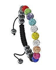 Multi-Colour Crystal Bead Bracelet
