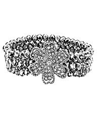 Flower Glitzy Stretch Bracelet