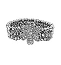 Flower Glitzy Stretch Bracelet