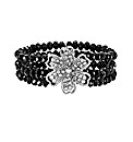 Flower Glitzy Stretch Bracelet