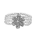 Flower Glitzy Stretch Bracelet