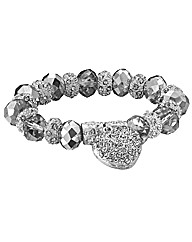 Glitzy Bead Charm Bracelet