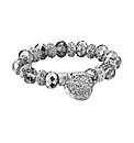 Glitzy Bead Charm Bracelet