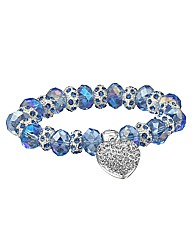 Glitzy Bead Charm Bracelet