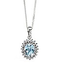 Sterling Silver and Blue Topaz Pendant