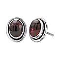 Sterling Silver Gemstone Stud Earrings