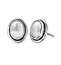 Sterling Silver Gemstone Stud Earrings