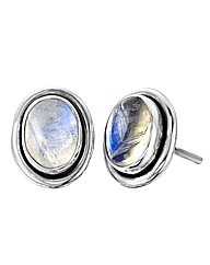 Sterling Silver Gemstone Stud Earrings