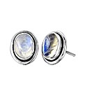 Sterling Silver Gemstone Stud Earrings