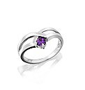 Sterling Silver Modern Gemstone Ring