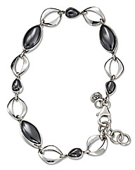 Sterling Silver Hematite Bracelet