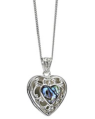 Sterling Silver Abalone Locket Pendant