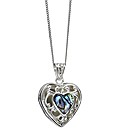Sterling Silver Abalone Locket Pendant