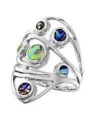 Sterling Silver and Abalone Ring