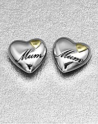 Sterling Silver Heart Shaped Earrings