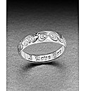 Sterling Silver Posey Love Ring
