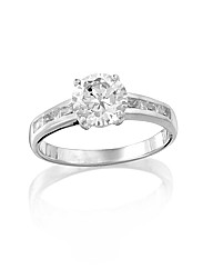 Sterling Silver Cubic Zirconia Ring