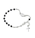 Sterling Silver Bead Rosary Bracelet