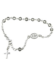 Sterling Silver Rosary Bracelet