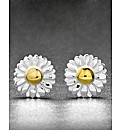 Sterling Silver Daisy Earrings