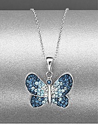 Sterling Silver & Crystal Pendant