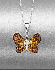 Sterling Silver & Crystal Pendant
